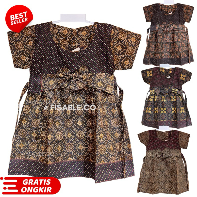Daster Anak Batik Cappuccino | Dress Anak Batik | Daster Batik Khas Malioboro