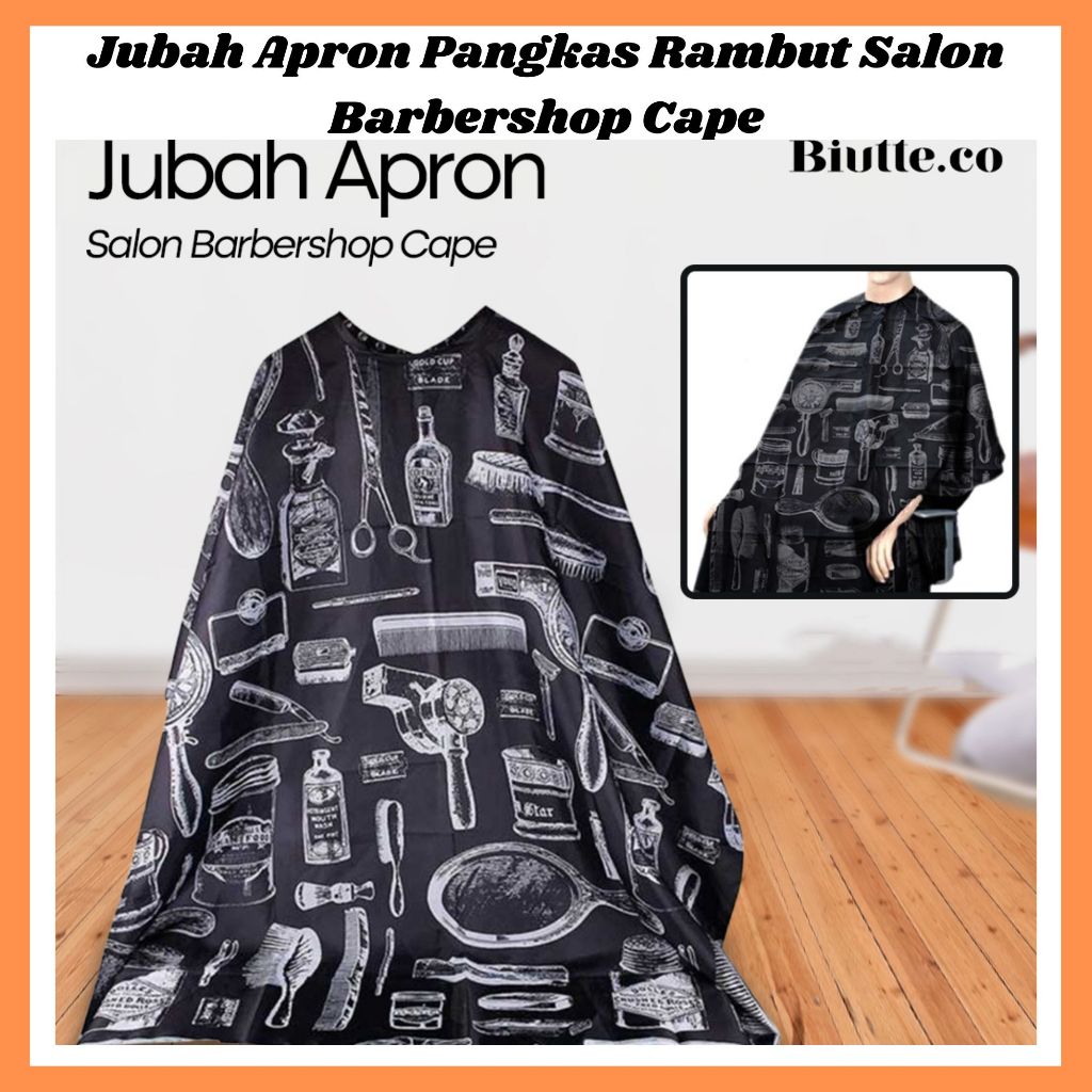 Jubah Apron Pangkas Rambut Salon Barbershop / Cukur Rambut Jubah Apron Pangkas Rambut  Barbershop