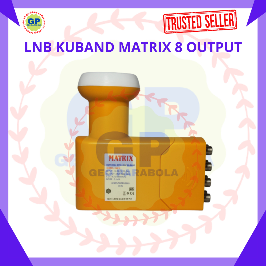 LNB KU BAND 8 OUTPUT MERK MATRIX PARABOLA KUALITAS TERJAMIN