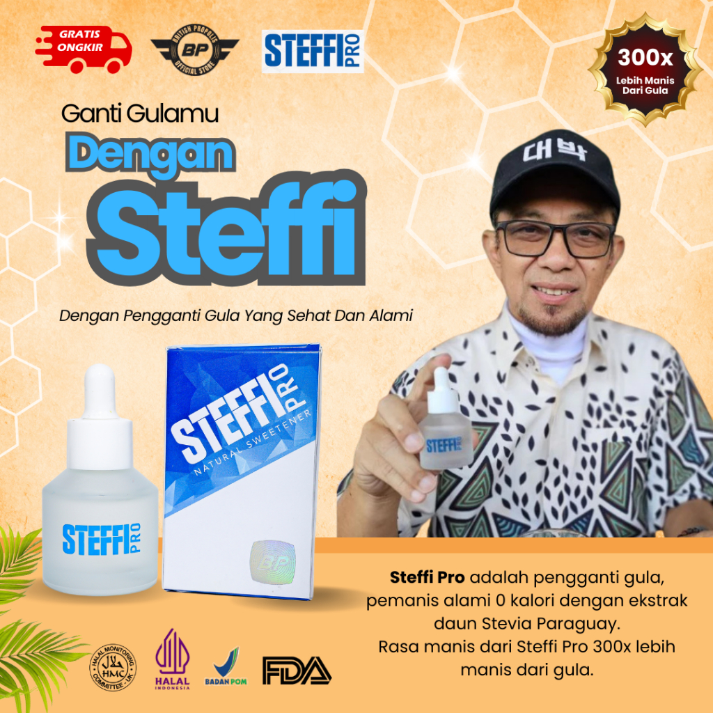 

Steffi Pro 30ml Pemanis Gula Alami