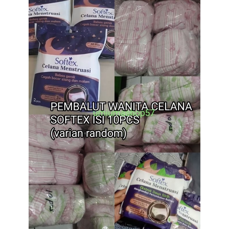 PEMBALUT CELANA SOFTEX/CHARM ISI 10 PCS
