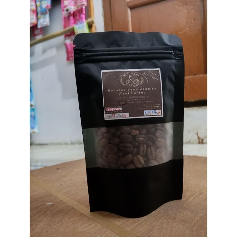 

BIJI KOPI ROASTED ARABICA 100% PREMIUM GRADE 1 ASLI PAPUA 50GRAM