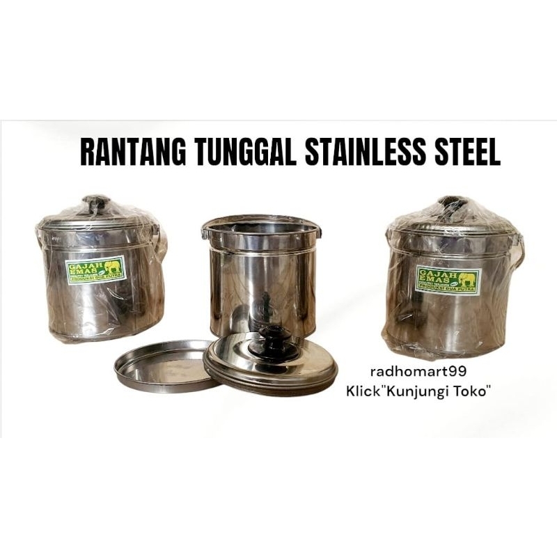 RANTANG TUNGGAL / SOTO STAINLESS STEEL BESAR (1PCS)