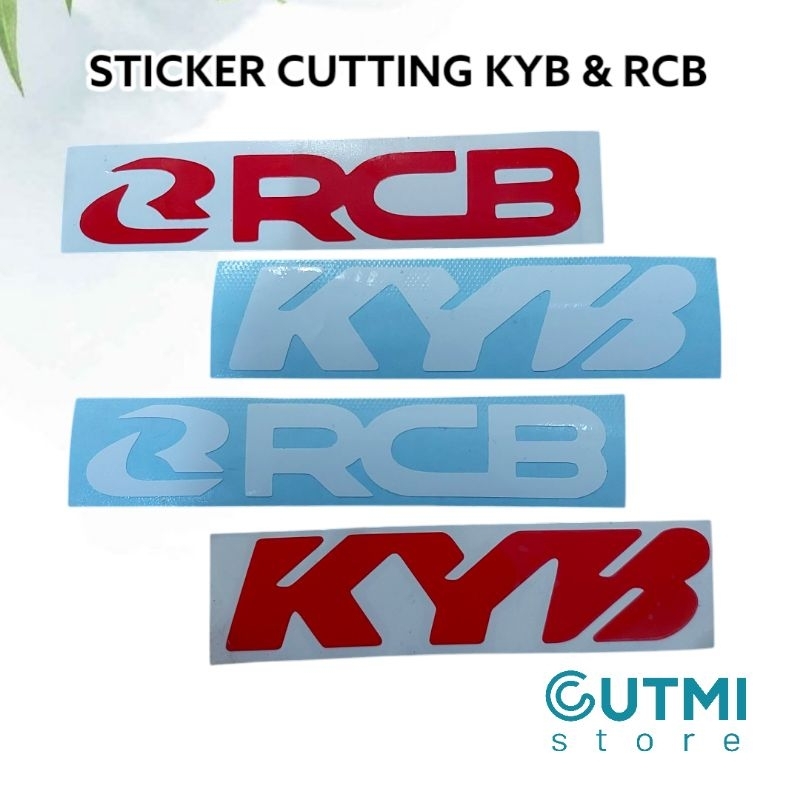 Sticker Stiker Cutting KYB dan RCB - Desain Keren Untuk Motor