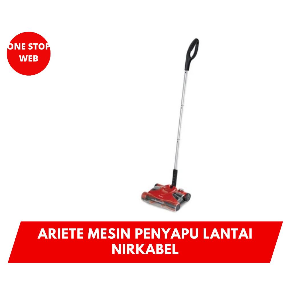 Ariete Mesin Penyapu Lantai Nirkabel Cordless Sweeper Sapu Elektrik Otomatis Tanpa Kabel