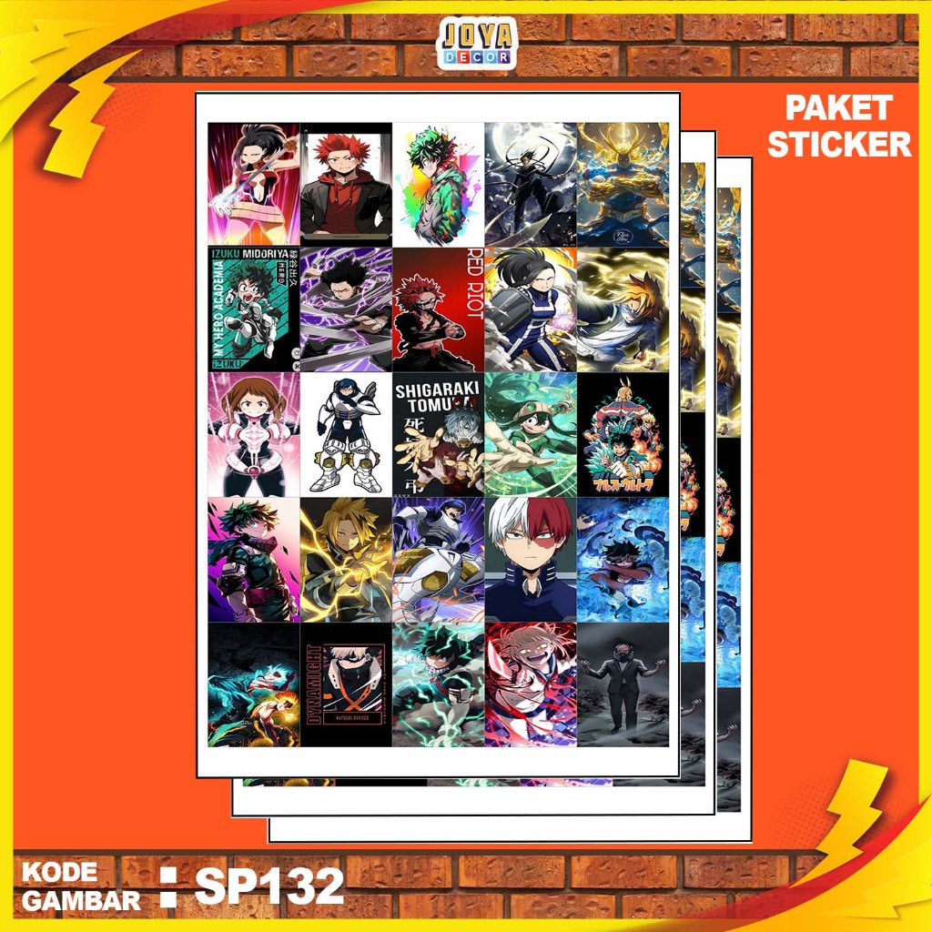 

GAMBAR STICKER MY HERO ACADEMIA / STIKER MY HERO ACADEMIA / PAKET STIKER MY HERO ACADEMIA PER 25 PCS / KODESP132