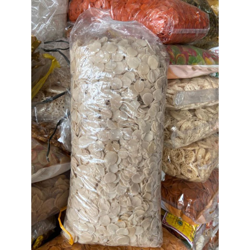 

Kerupuk Sari Udang Mini Putih Terasi Mentah 5 Kg