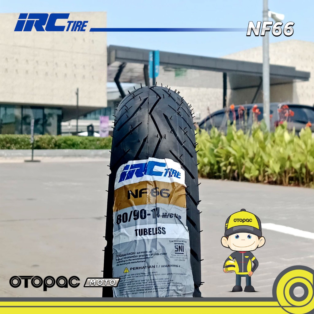 Ban Motor Matic IRC 80/90-14 NF66 Tubeles (Depan)