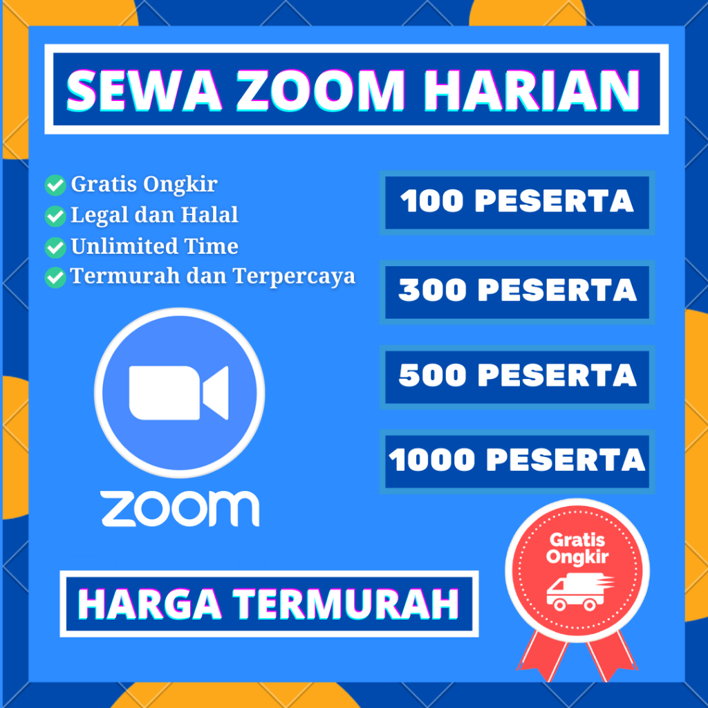Sewa Zoom Premium 1 Hari untuk 1000 Peserta Software Unlimited Meeting Termurah Bergaransi
