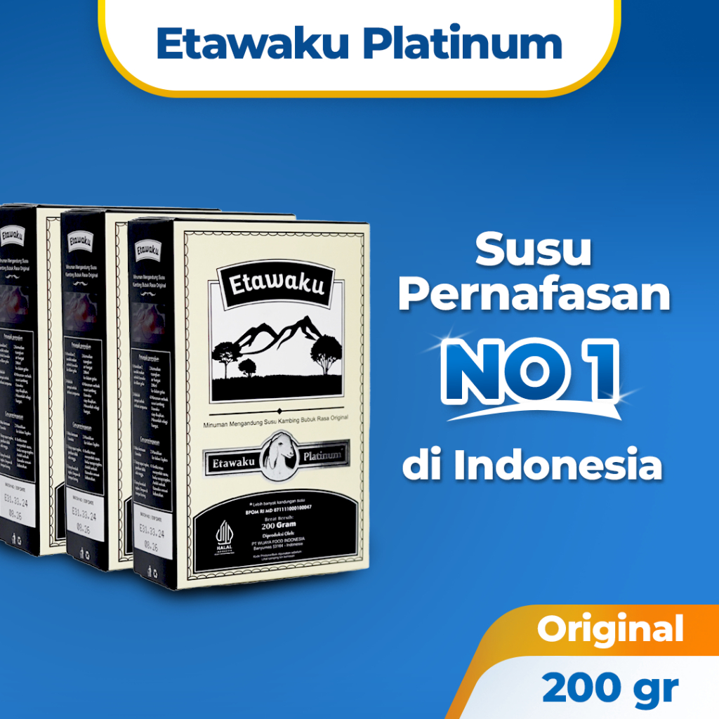 

Etawaku Platinum Paket 3 Box Susu Kambing Etawa Terbukti Sembuhkan Permasalahan Asma