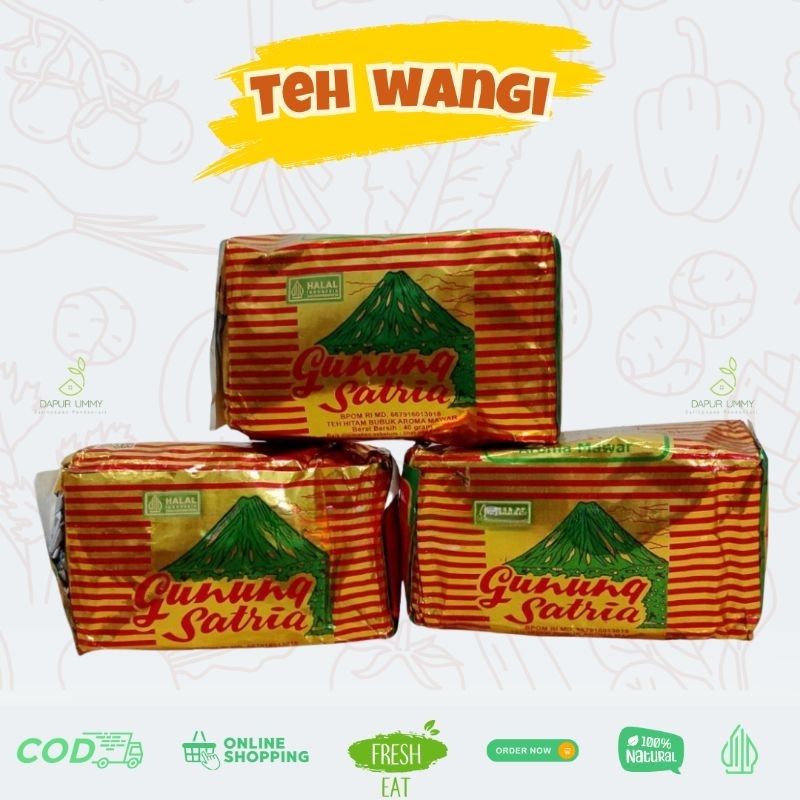

GUNUNG SATRIA • Teh Tubruk Gunung Satria 40g 1-3pcs