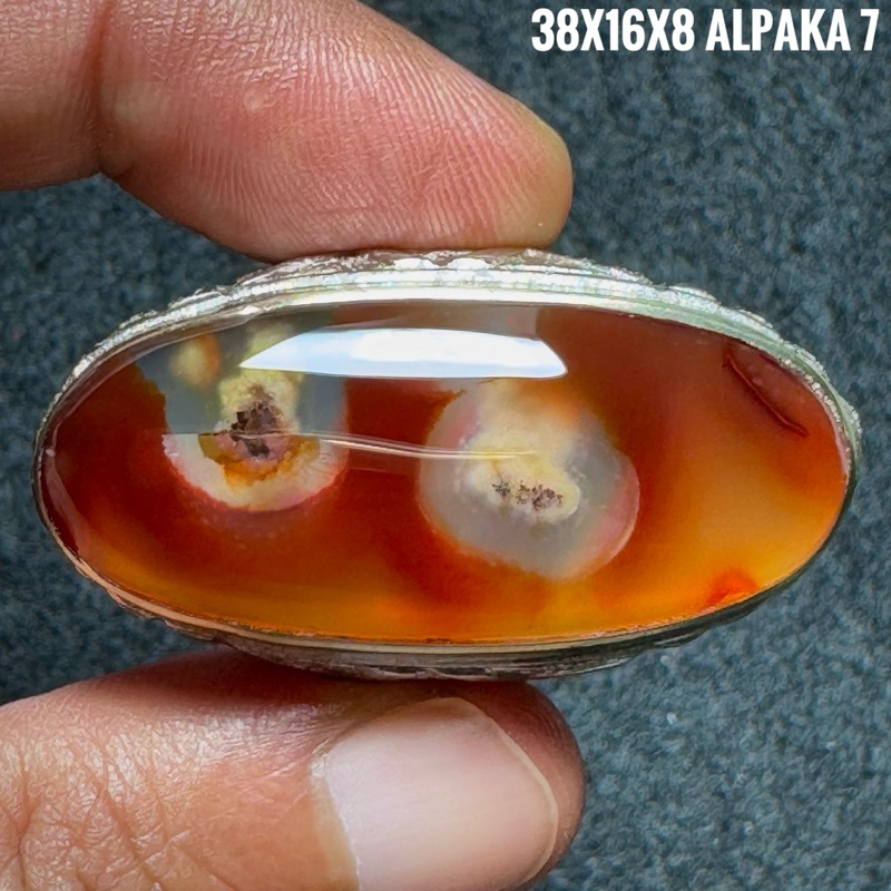 Cincin Batu Akik Natural Lafadz Allah