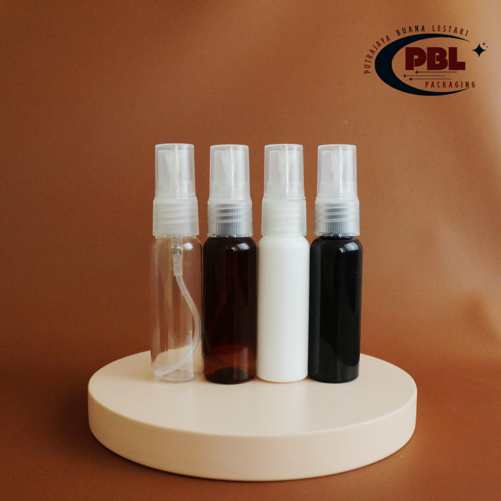 Botol Spray 30ml PET / Botol Face Mist Spray 30ml Tebal / Botol Plastik Spray 30ml Tutup Spray Natur