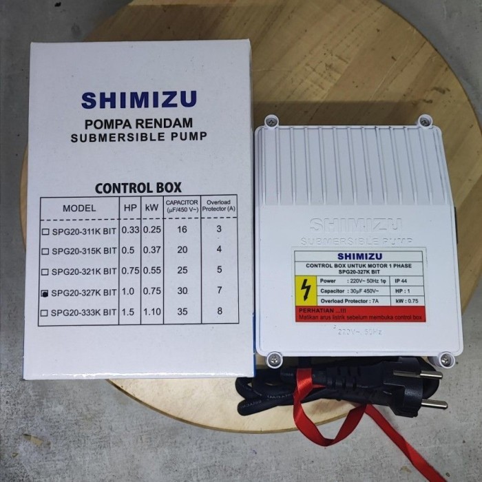 Control Box Shimizu 1 Hp - CONTROL BOX SHIMIZU SPG20-327K BIT panel submersible 0,75kw 1 HP 220v 1HP
