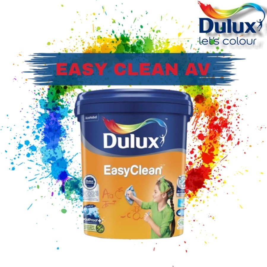 Cat Dulux Easy Clean (20L) / Dulux Easy Clean AV / CAT TEMBOK DALAM EASY CLEAN 20L / CAT TEMBOK EASY