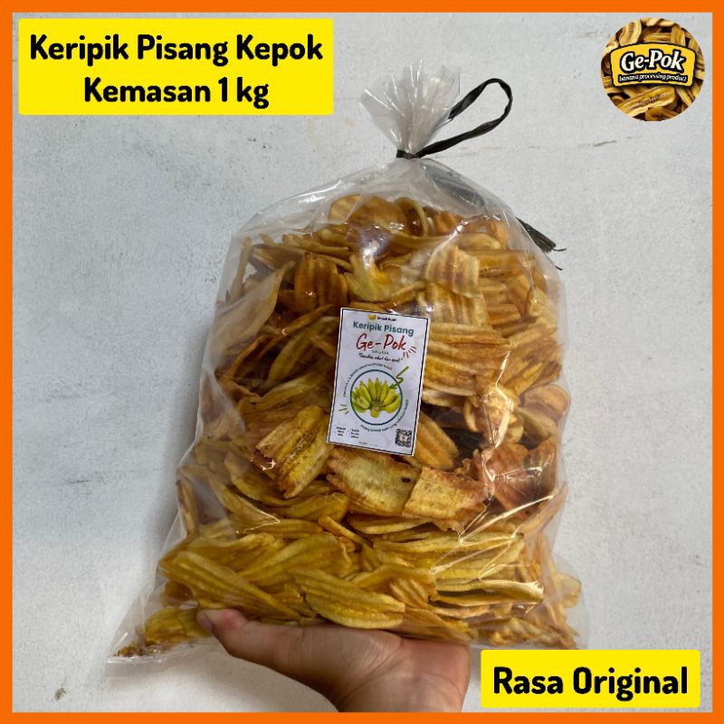 

Keripik Pisang Kepok Rasa Original 1 kg