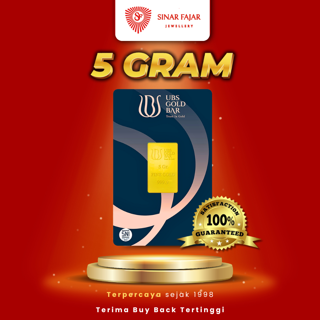 LOGAM MULIA UBS 5 GRAM KEMASAN TERBARU KADAR 99.99%