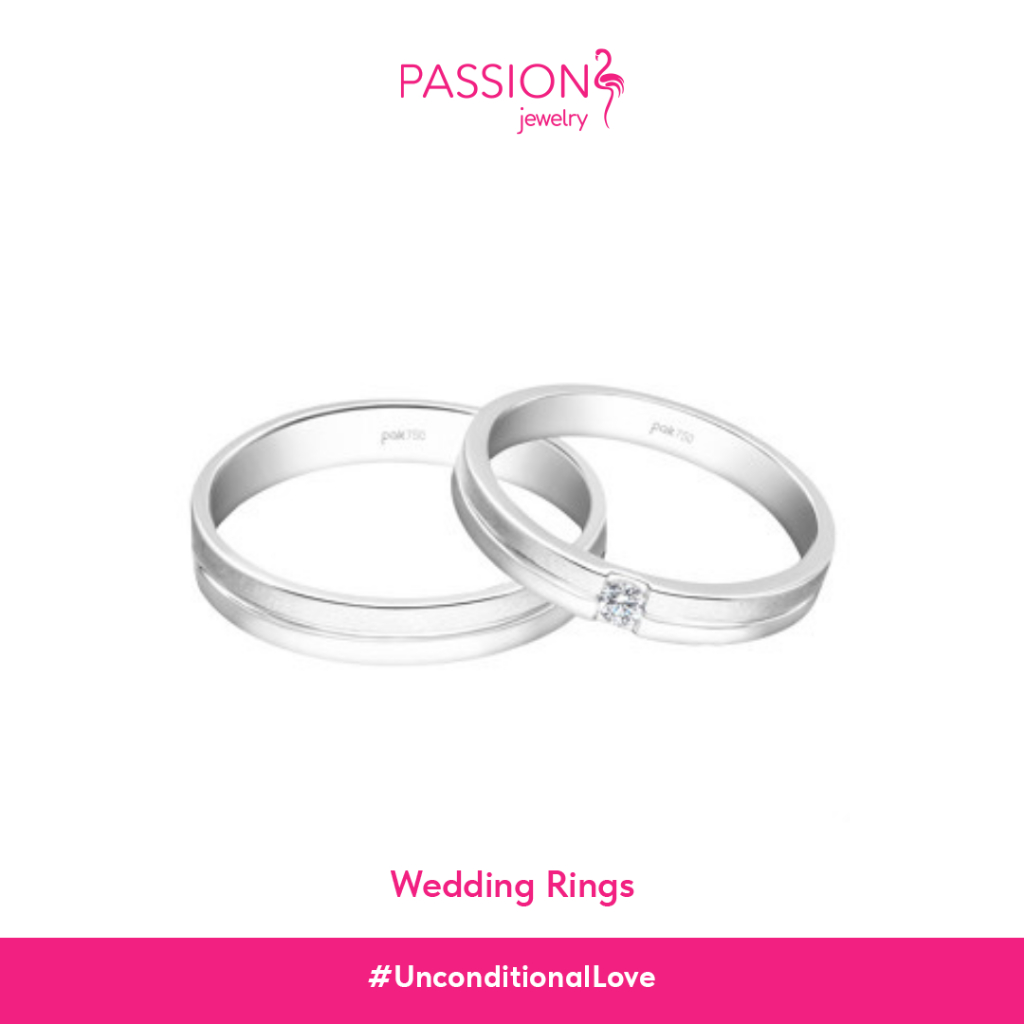 Passion Jewelry - Cincin Kawin Berlian Emas 18K CKS0590
