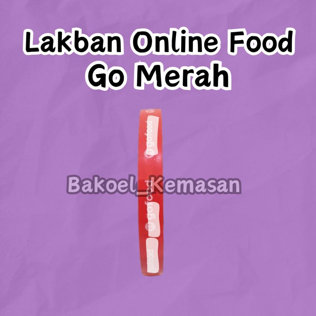 

Isolasi Printing Makanan Ojol G Food Merah 12mm x 72y