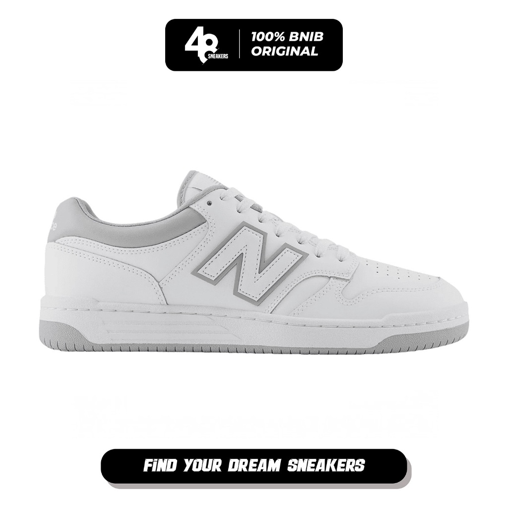 Sepatu Sneakers Pria 480 'White Grey Matter' (BB480LGM)