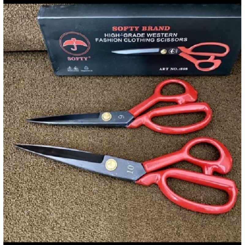 

Gunting Softy / Gunting Kain Gagang Karet Premium / Gunting Taylor / Gunting Penjahit