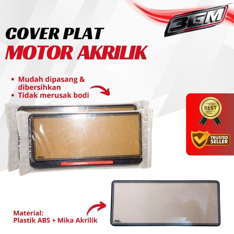 Cover Plat Nomor Motor Akrilik Universal Dudukan Plat Akrilik Frame Plat Motor Akrilik