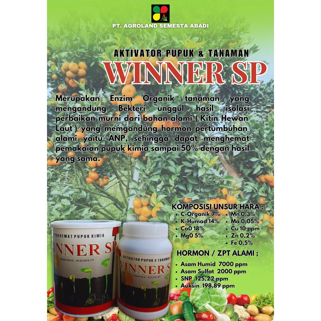 WINNER SP ZAT AKTIVATOR TUMBUHAN
