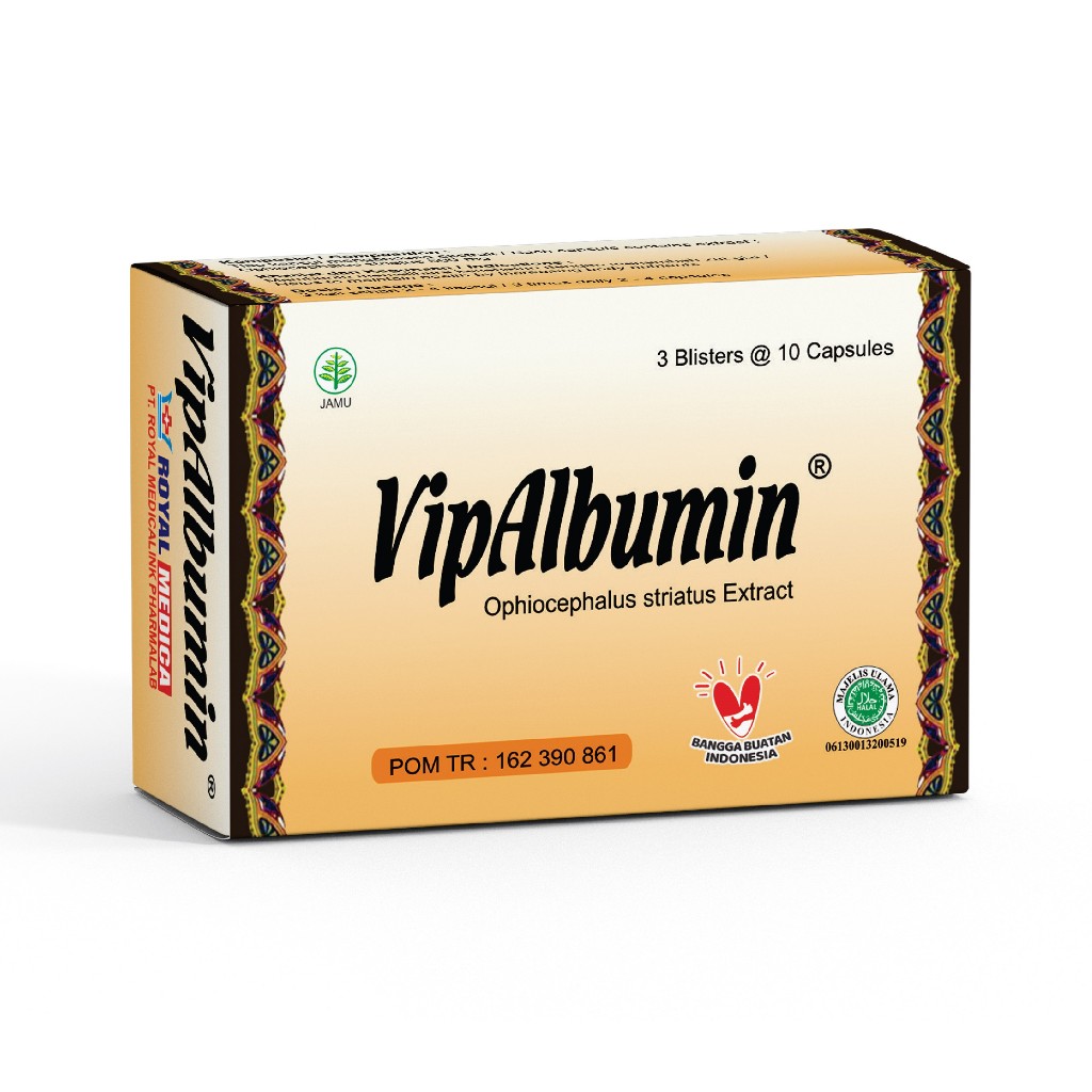 VipAlbumin Box isi 30 Kapsul / Ektra Ikan Gabus Promo Murah Shopee