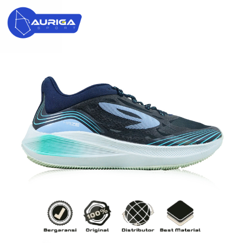 Sepatu Lari 910 Haze Vision 1.0 - Biru tua/Abu/Hijau