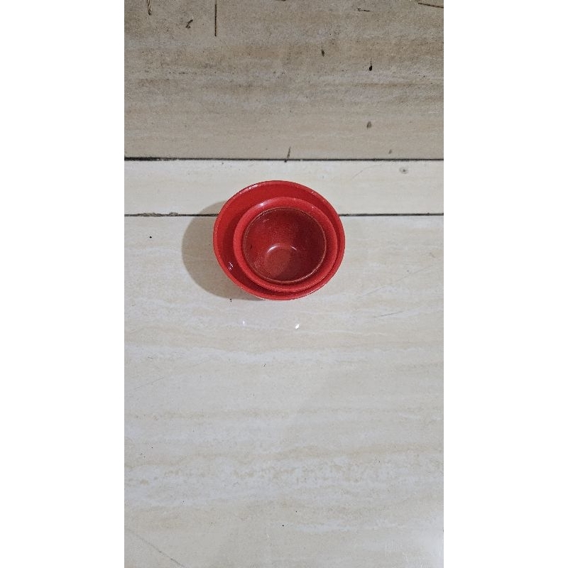 SLOKI PLASTIK KECIL / SLOKI MANGKOK KECIL BULAT / SLOKI MERAH UNTUK SEMBAYANG / SLOKI MURAH MERIAH