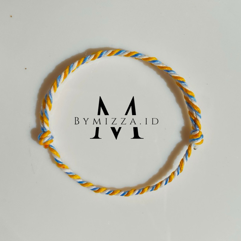 Gelang Tali Tiga Warna - Gelang tridatu - Gelang merah Putih Indonesia - Candy Cute Bracelet