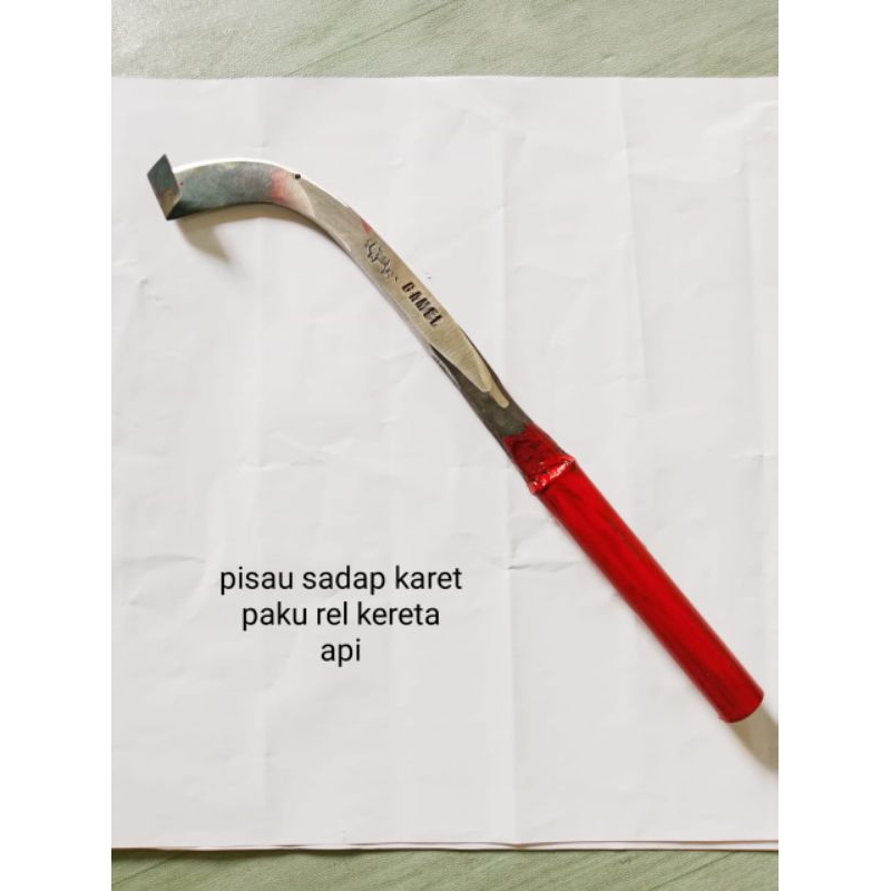 pisau sadap karet paku rel