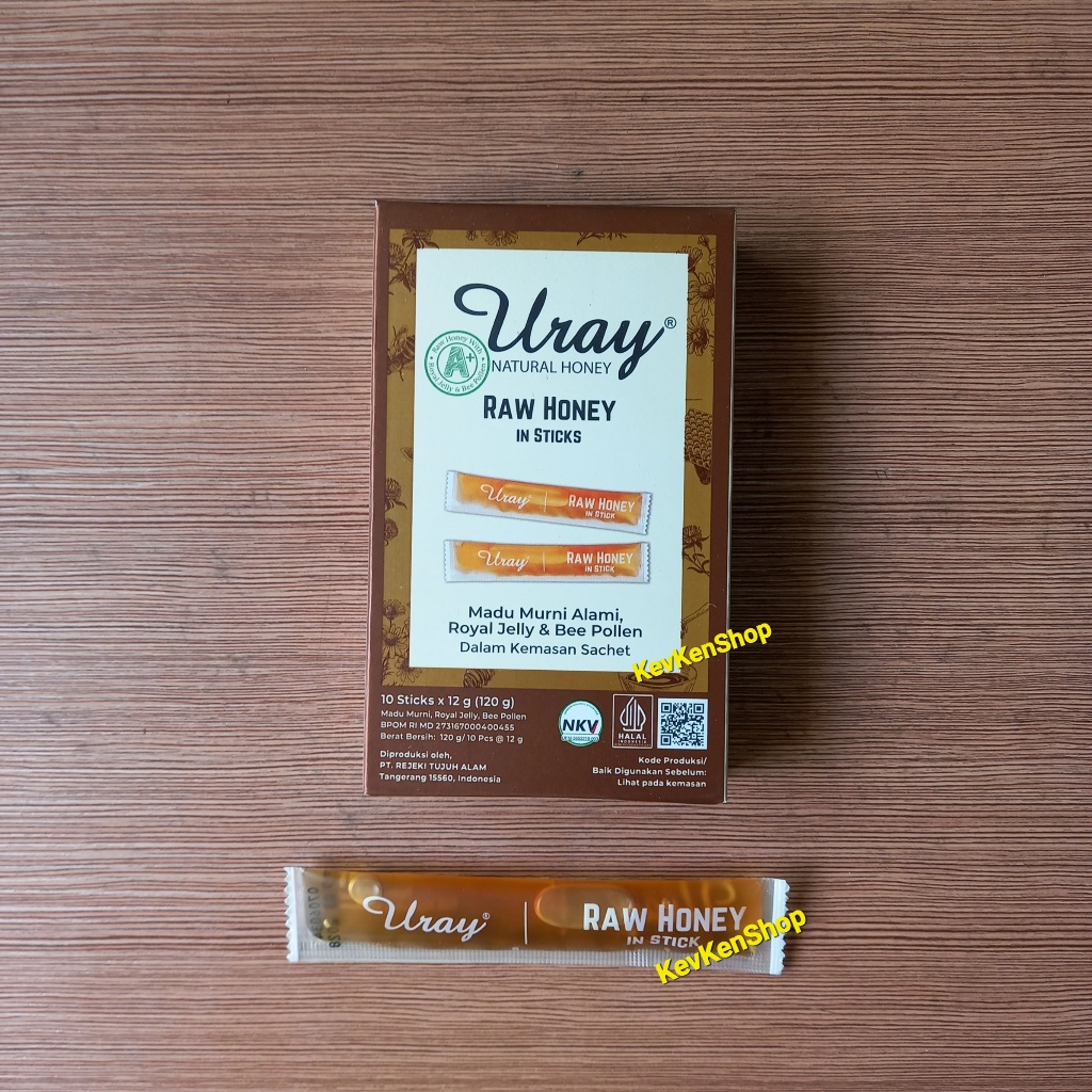 

RB Madu URAY Raw Honey Original Asli Harga per Kotak isi 10 Sticks Sachet