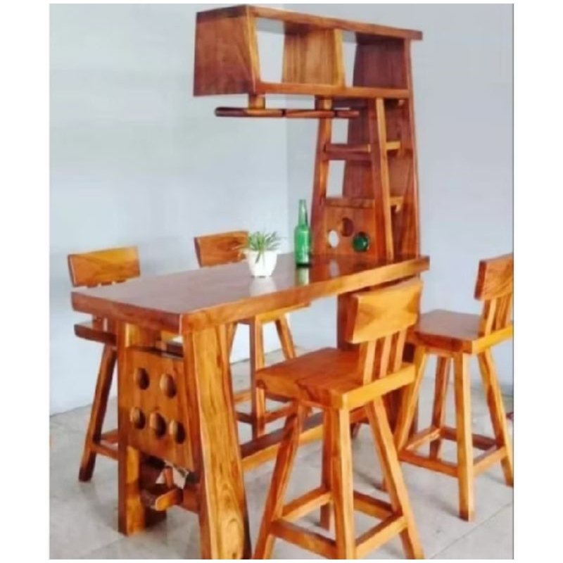 Meja bar meja cafe bar meja kayu trembesi meja bar cafe kayu trembesi