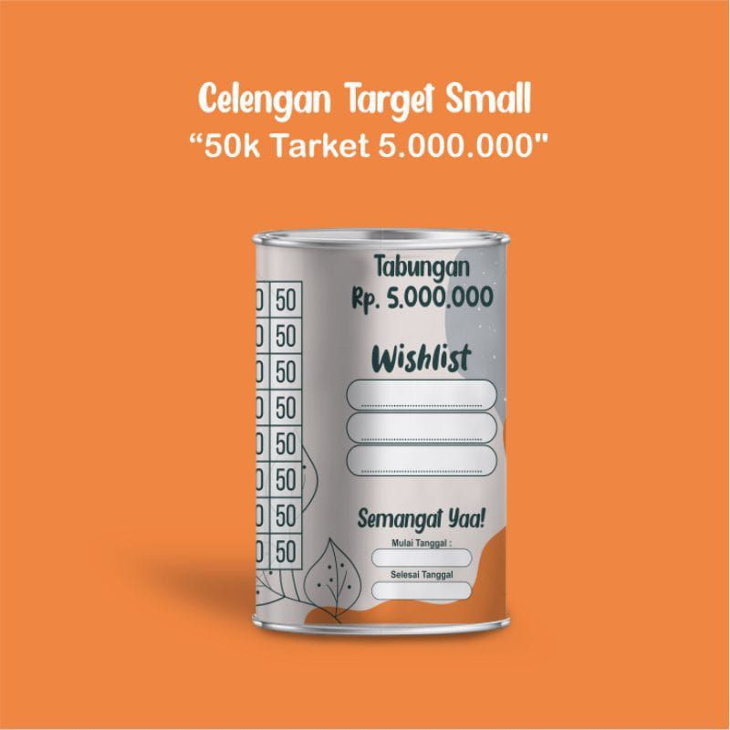 CELENGAN TARGET VIRAL, CELENGAN TARGET SMALL MURAH, TABUNGAN TARGET (50K Get 5Jt)