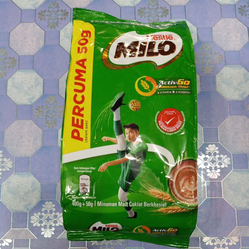 

Nestle milo 400gr free 50gr