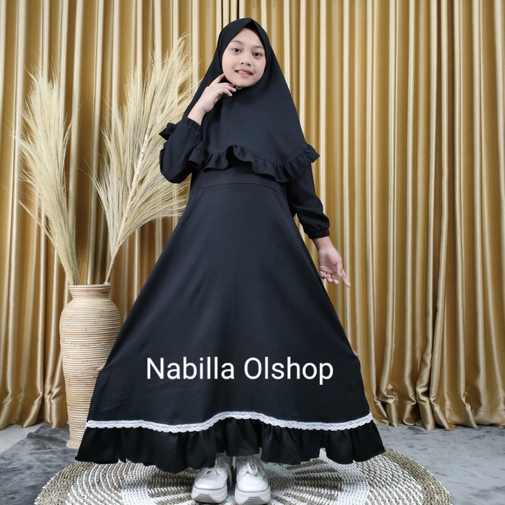Gamis anak terbaru 2023 | Baju muslim anak cewe plus kerudung | Baju Anak Perempuan muslim | Baju mu