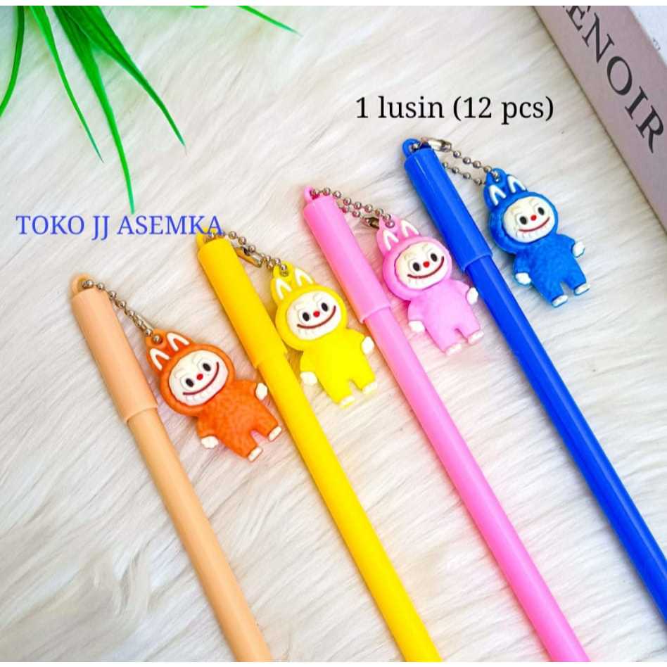 

12 PCS PULPEN GANTUNGAN MINIATUR LABUBU KARAKTER ALAT TULIS SEKOLAH TERMURAH COD
