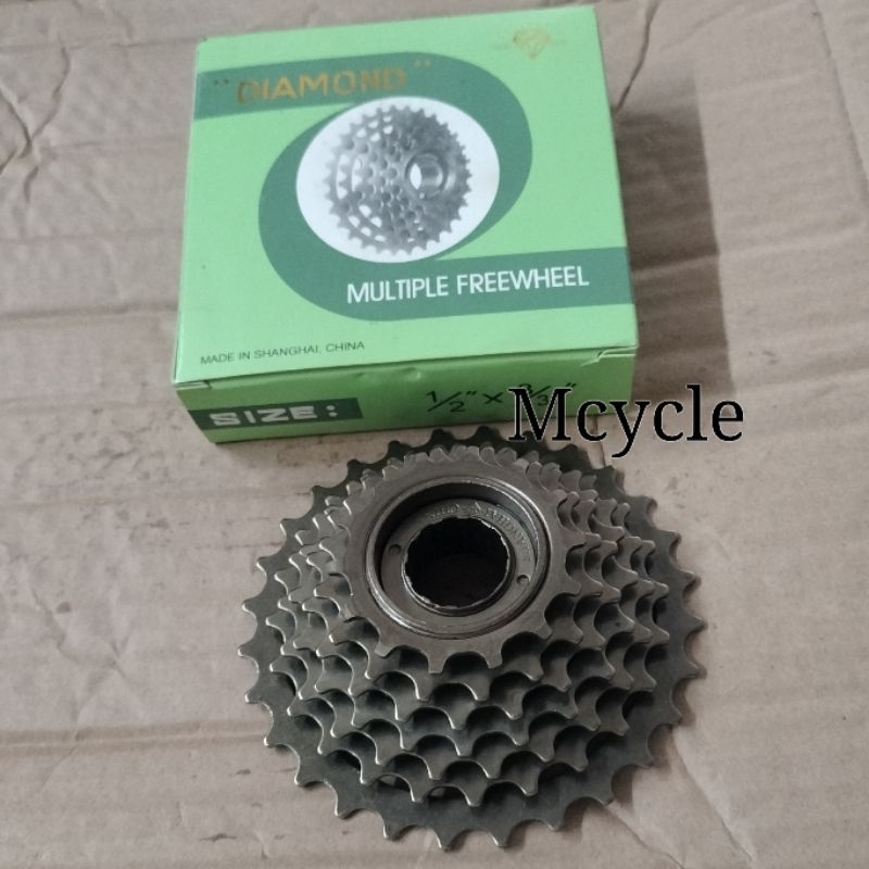 FreeWheel Gear Susun sepeda 7 Speed-8 Speed drat Ulir