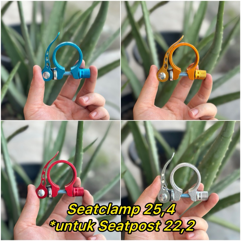 Seat Clamp Seatclamp 25.4 klem tiang sadel untuk seatpost 22.2 minion mini track seat clamp sadel ca