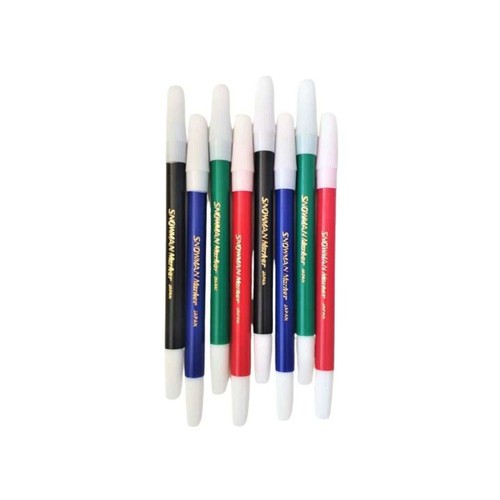

Spidol Snowman Loss Pencil Marker/Pack isi 12 Pcs (Hitam, Hijau, Merah dan Biru)