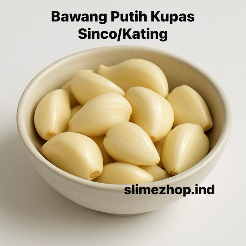 

SUDAH DIKUPAS - BAWANG PUTIH KUPAS SINCO/KATING