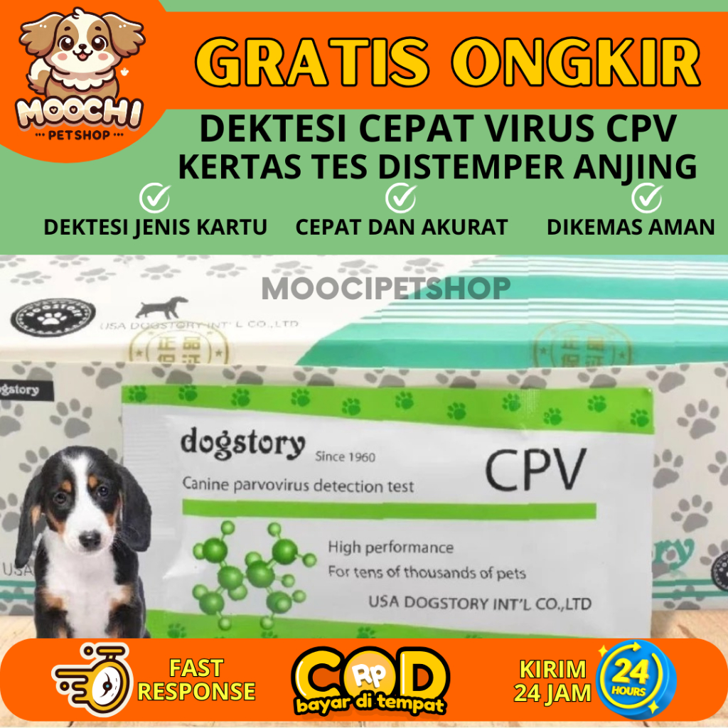 *MOOCIPETSHP*Test Kit FPV (Feline Panleukopenia Virus) - alat test virus kucing -Test Kit Canine Par