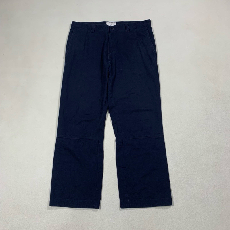 LIFUL MINIMAL GARMENT DN CHINO PANT  Size 35 Lp 90cm Panjang 99cm Open leg 22cm