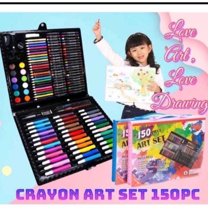 

150PC KRAYON SET / CRAYON SET ISI 150 PCS PENSIL WARNA ALAT LUKIS ART / / Alat Menggambar Mewarnai Dan Melukis Isi 150 pcs