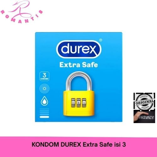 KONDOM Durex Extra Safe 3s - Kondom Tebal Aman