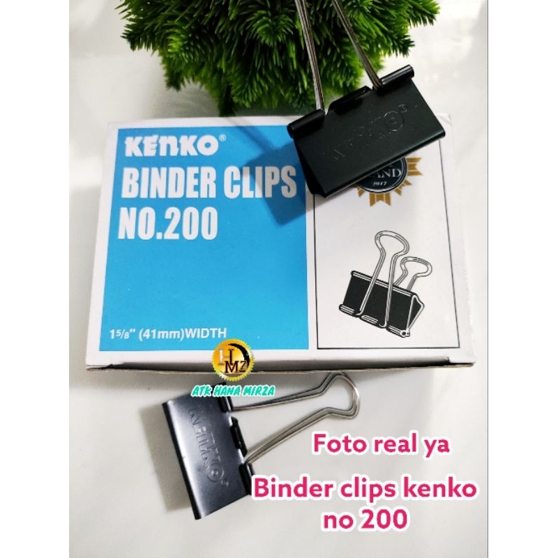

Binder clips Kenko no 200 satuan