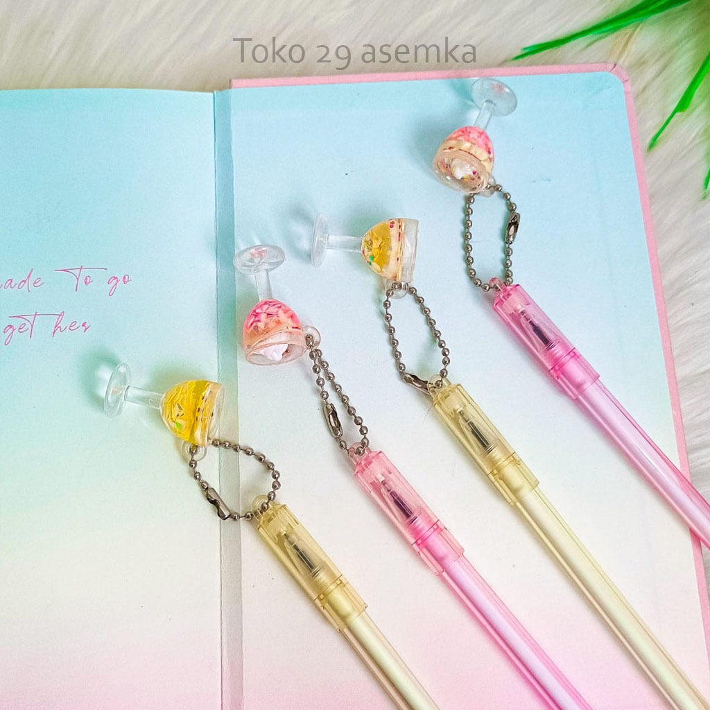 

PULPEN GANTUNGAN COCKTAIL GELAS SUNDAE V2 PEN GANTUNGAN ALAT TULIS BOLPOIN UNIK IMUT MURAH PEN GEL KARAKTER LUCU MURAH PENA