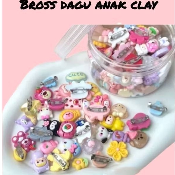 Bros dagu / pin hijab / bros karakter / Bros Pin / Pin resin / Bros baju / Bros Hijab /Bros Bunga / 