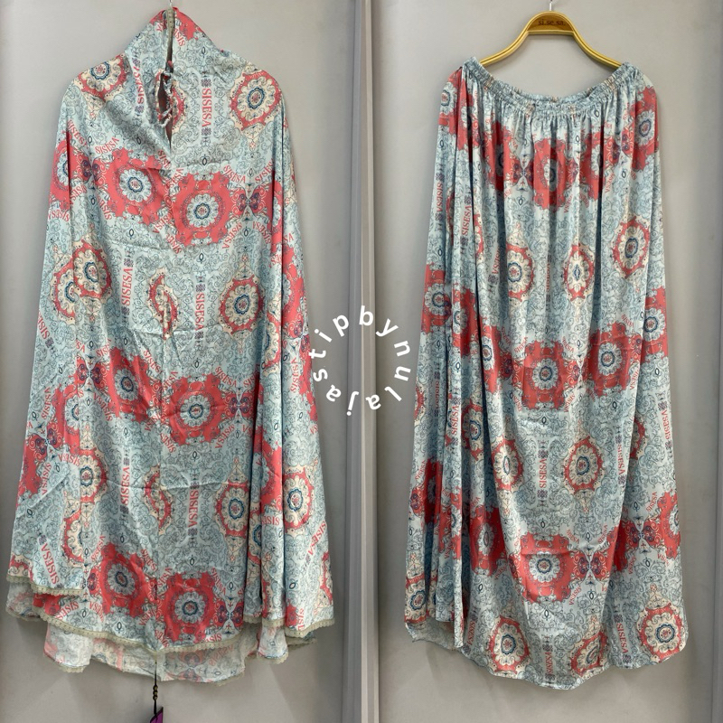 Jastipbynula | Sisesa Prayer Set Hawa Mint Blue - Coral